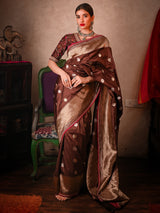 Behold the Splendour of Saree Royalty in Katan Silk