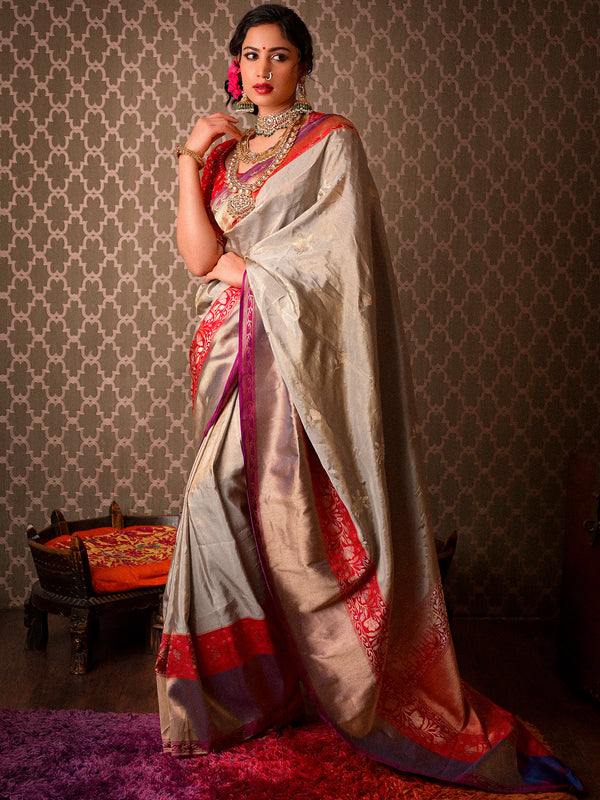 Classic Threads Weave Tradition in a Lovely Tissue Saree