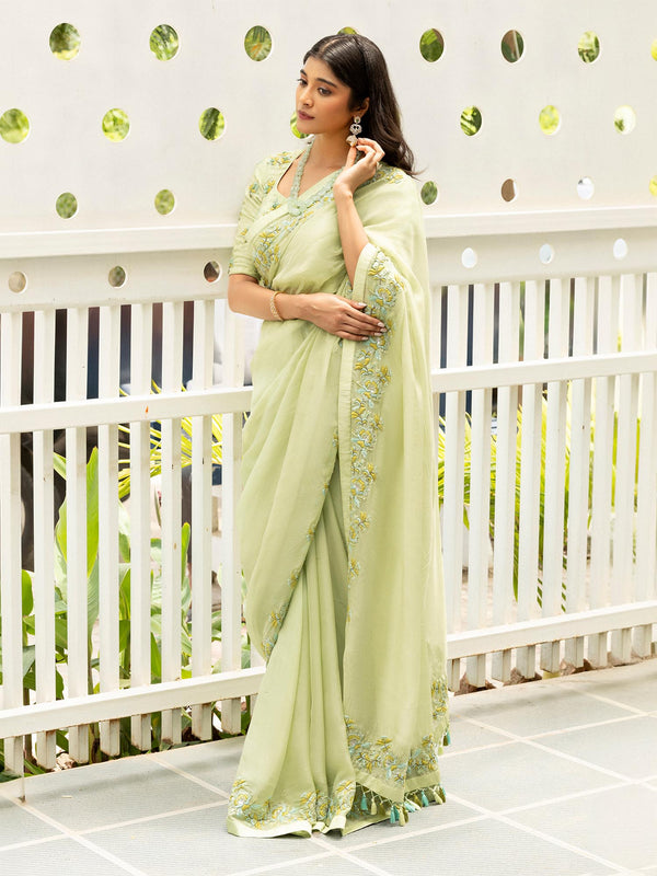 FROSTED GARDEN SAREE
