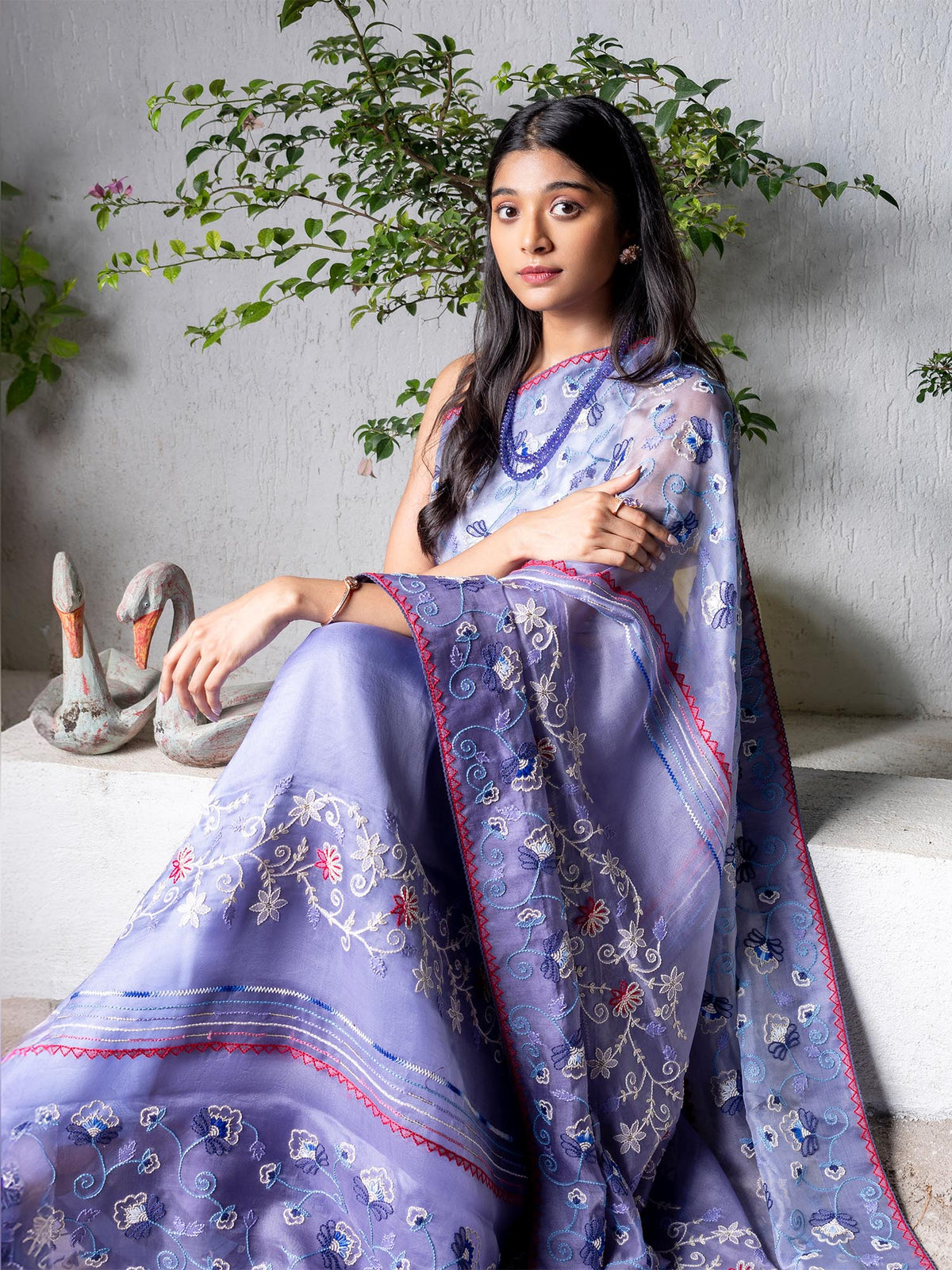LAVENDER BLOSSOM SAREE