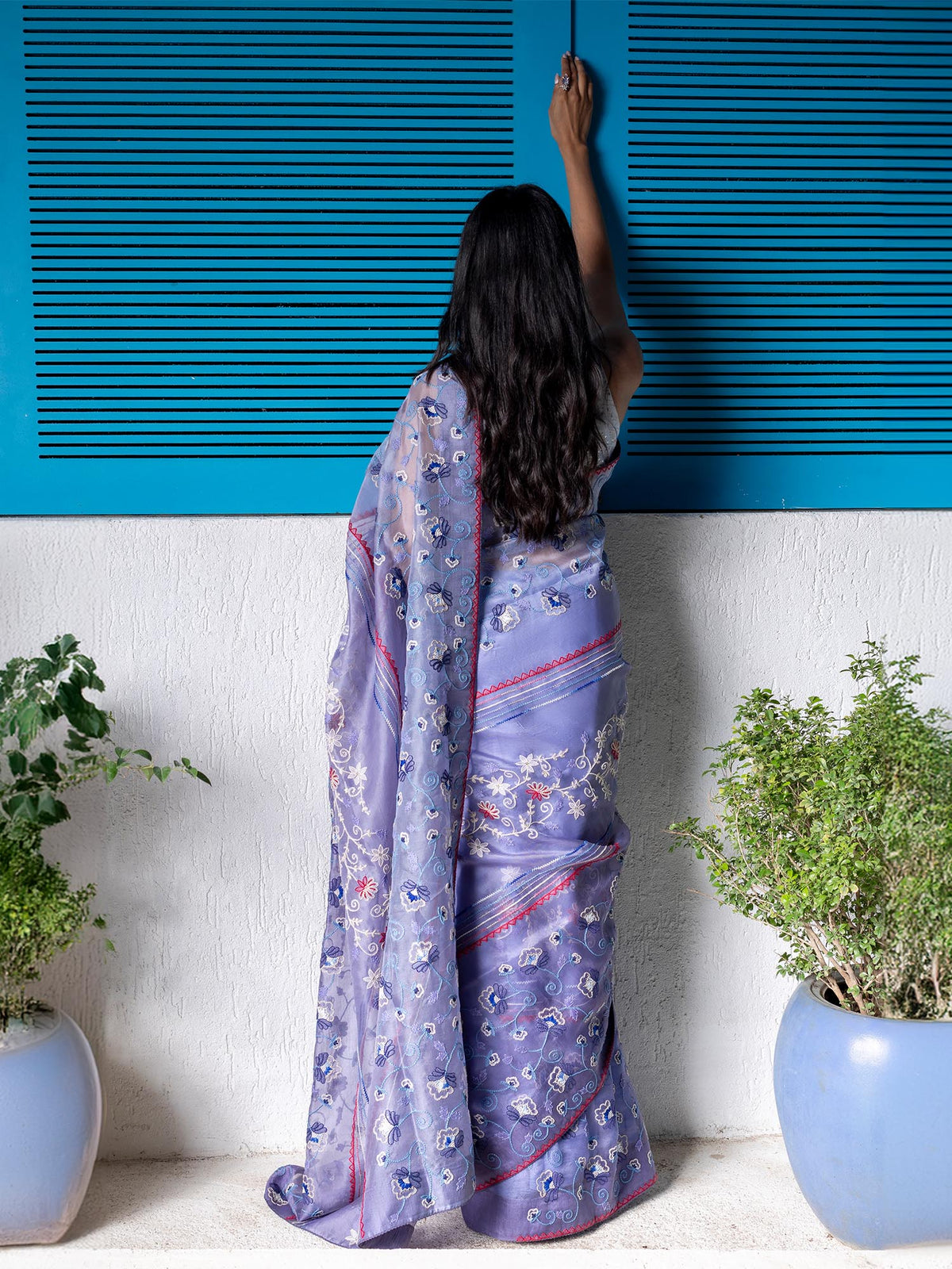 LAVENDER BLOSSOM SAREE