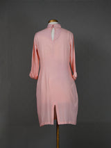 Peach Kurti with Stylish Sequins Motif and Full Sleeves