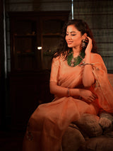 Ride Effortless Grace and Timeless Style with Organza Saree