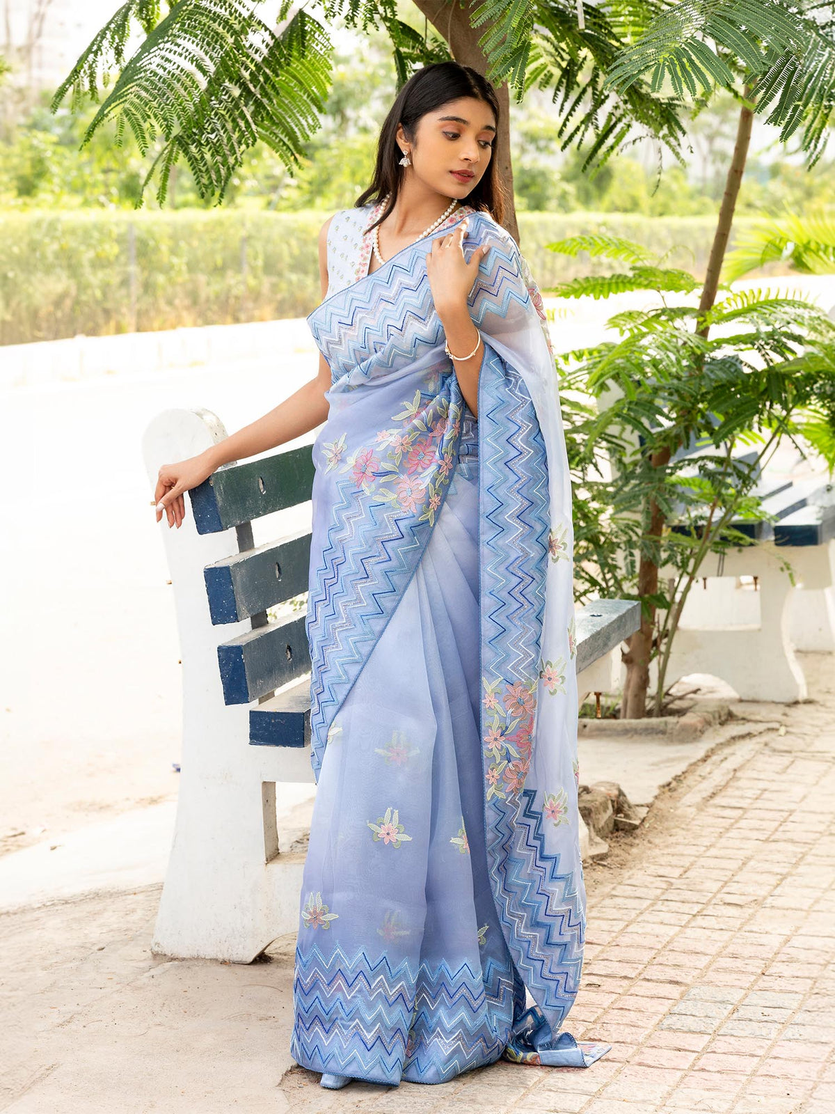 SERENE BLUE SAREE