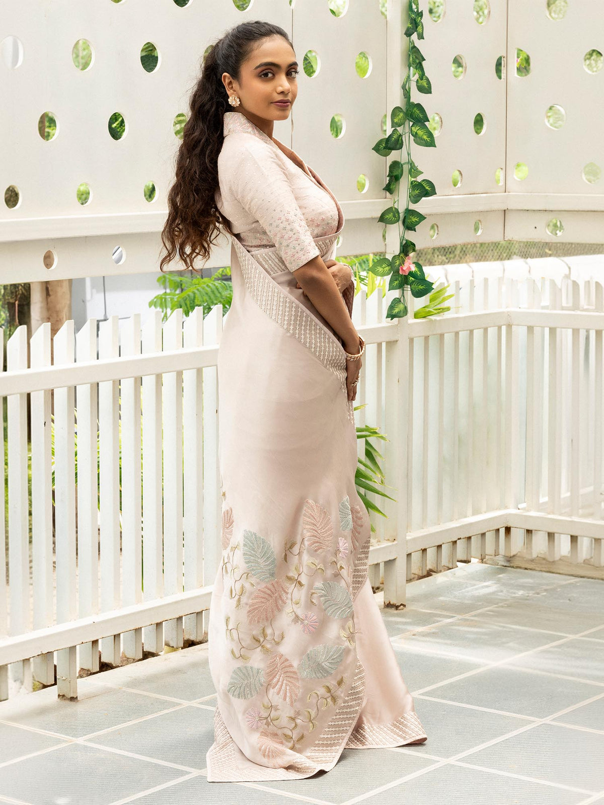 SOFT BLUSH SAREE