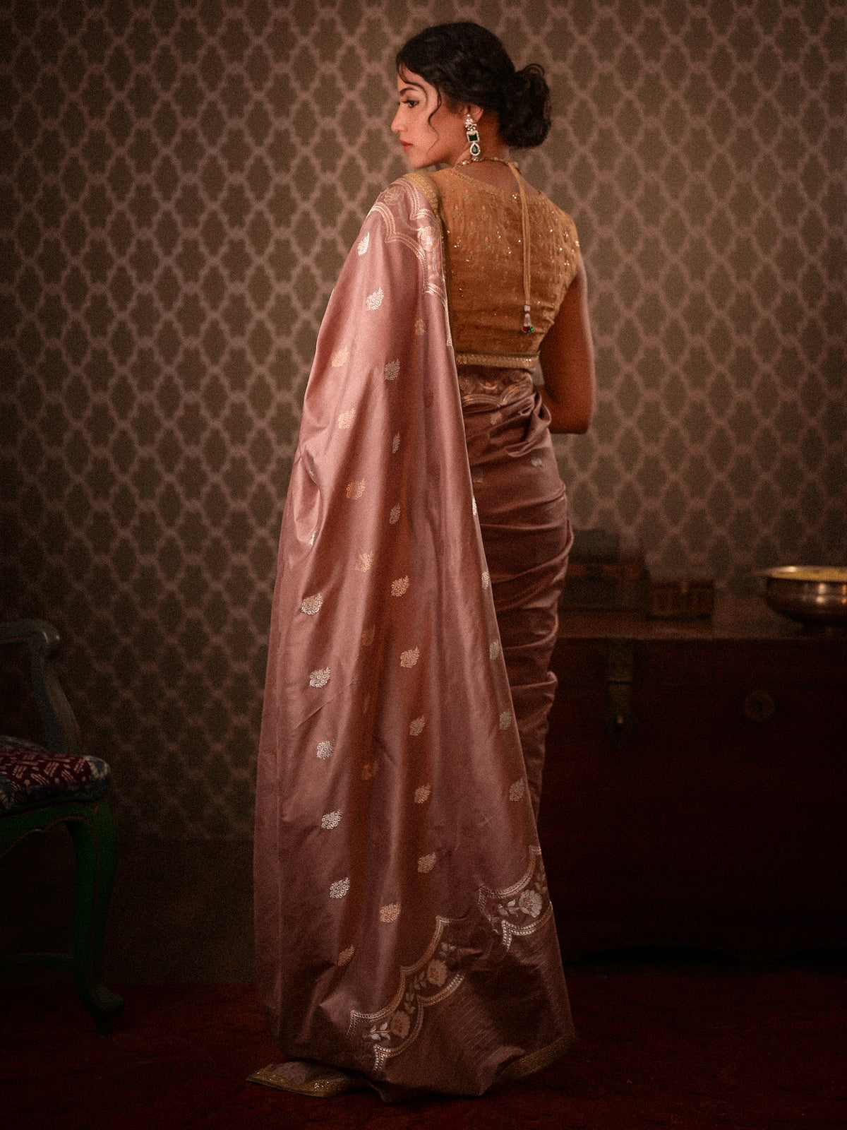True Artistry Shines Through in this Captivating Silk Saree
