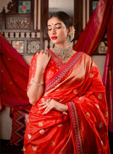 Weaving Dreams in the Exquisite Drape of a Katan Silk Saree