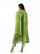 Maheshwari printed cotton top with dupatta and stretchy pants